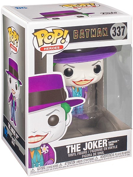 Funko POP #337 1989 Batman Movie The Joker Figure, Razors Edge Collectibles